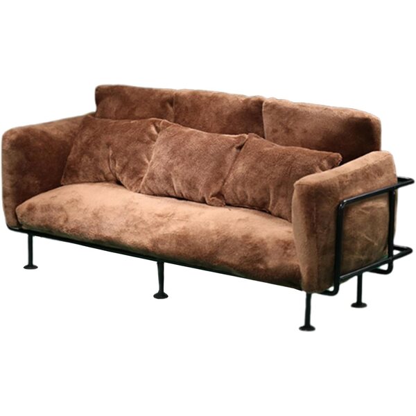 Abwaschbares Miniatursofa mit abnehmbarem Kissen und rostfreiem Metallgestell