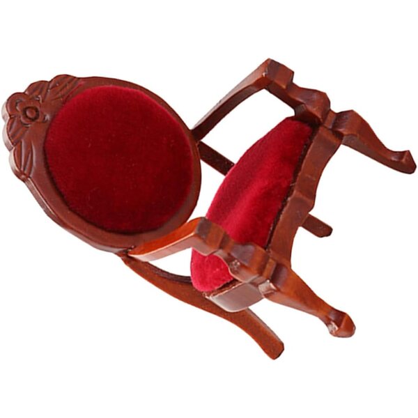 Mini Sedia in Legno per Casa delle Bambole 1:12 - Decorazione Vintage e Resistente