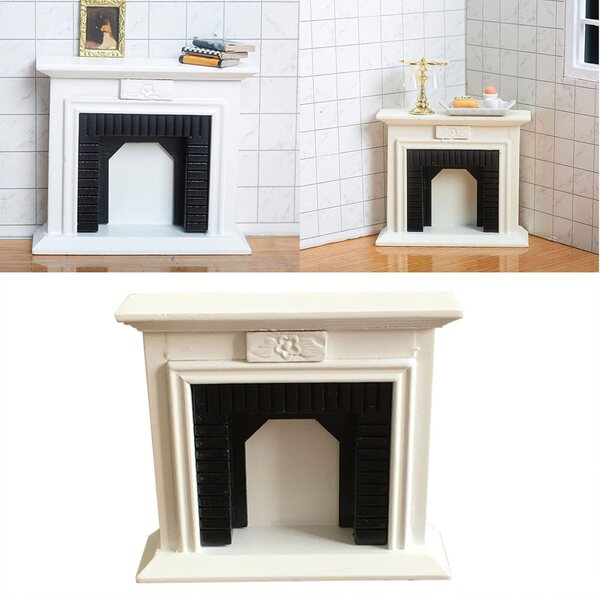 Camino in Miniatura in Legno Realistico per Casa delle Bambole Scala 1:12