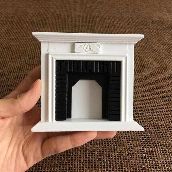 Camino in Miniatura in Legno Realistico per Casa delle Bambole Scala 1:12