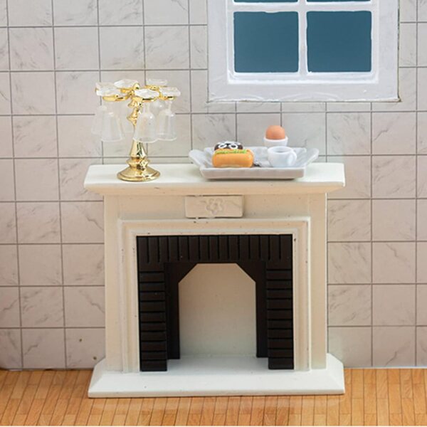 Camino in Miniatura in Legno Realistico per Casa delle Bambole Scala 1:12