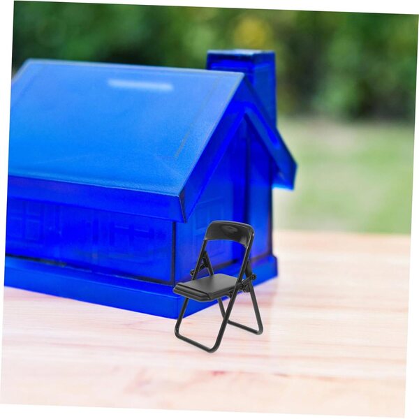 Set 10 Sedie Pieghevoli Miniature per Casa delle Bambole - Supporto Cellulare Decorativo