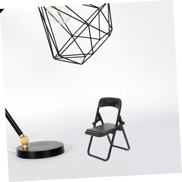 Set 10 Sedie Pieghevoli Miniature per Casa delle Bambole - Supporto Cellulare Decorativo
