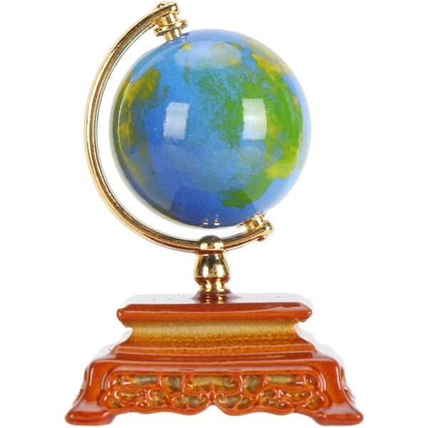 Mini Globe Plastica Miniatura 2.7x4cm Decorazione Casa Bambole Ufficio