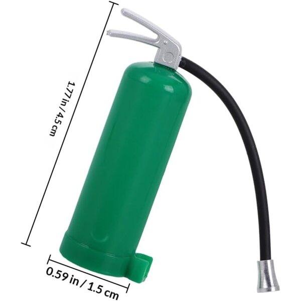 Miniatura Estintore Verde in Plastica Realistica per Modelli e Decorazioni Artistiche