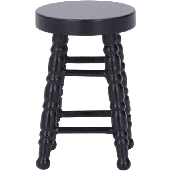 Tabouret Miniatura Casa delle Bambole 1:12 in Legno di Betulla Design Tradizionale