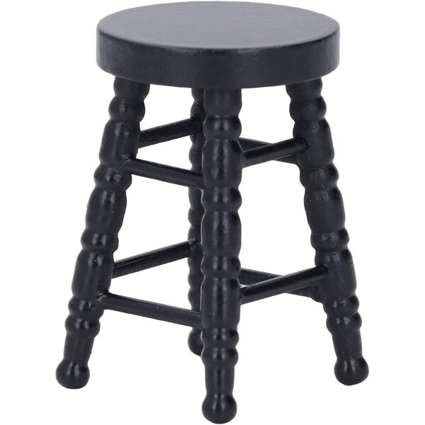 Tabouret Miniatura Casa delle Bambole 1:12 in Legno di Betulla Design Tradizionale
