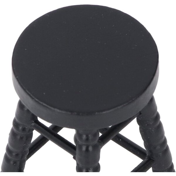 Tabouret Miniatura Casa delle Bambole 1:12 in Legno di Betulla Design Tradizionale