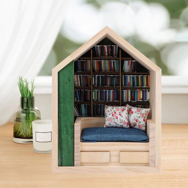 Miniatur-Regaldekoration aus Kiefernholz – Anti-Stress- und Entspannungs-Kinderzimmer