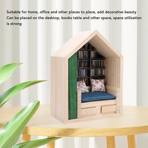 Miniatur-Regaldekoration aus Kiefernholz – Anti-Stress- und Entspannungs-Kinderzimmer