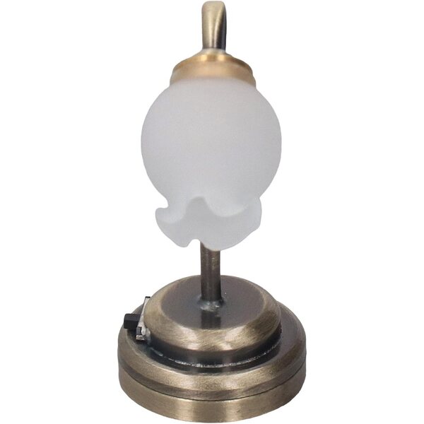 1:12 Miniatur-LED-Lampe in Tulpenform für Puppenhaus – realistische Deko