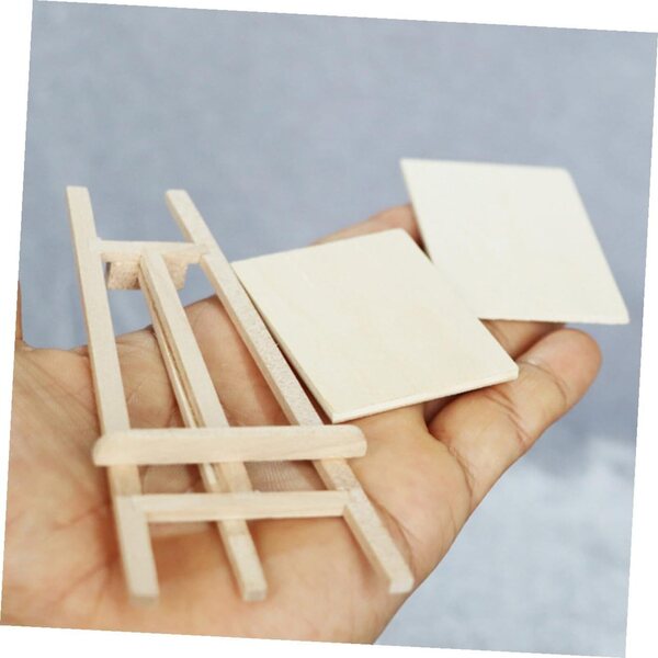 ERINGOGO Set 12 Miniature Tavola da Pittura e Pigmenti per Casa delle Bambole in Legno
