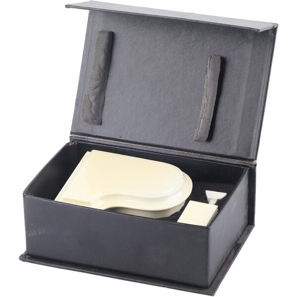 Piano Miniatura in Legno con Banco e Custodia - Modello Decorativo Bianco Kikumi