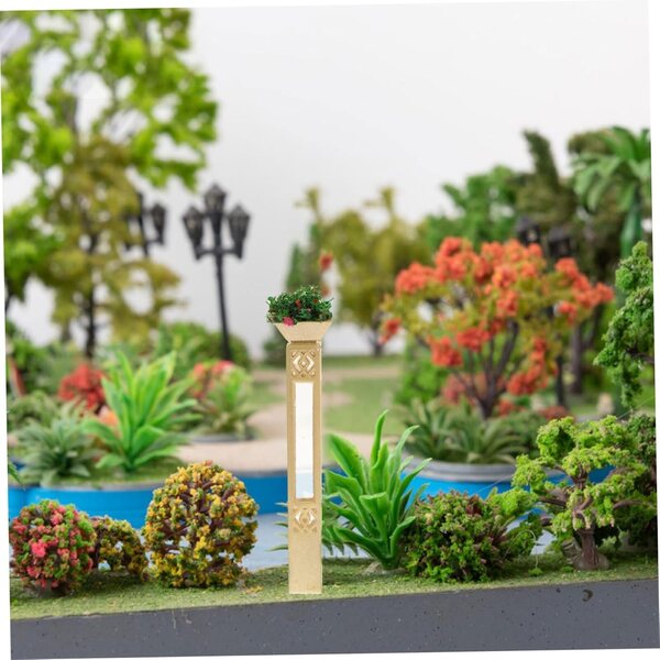 Set 4 Lampade LED Decorative Dorate per Miniature e Tavoli di Sabbia 1.4x7cm