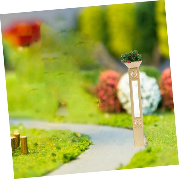 Set 4 Lampade LED Decorative Dorate per Miniature e Tavoli di Sabbia 1.4x7cm