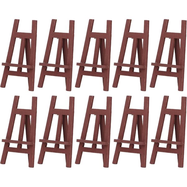 Set mit 10 Mini-Chevalets aus Kiefernholz für Puppenhäuser im Maßstab 1:12 und 1:6