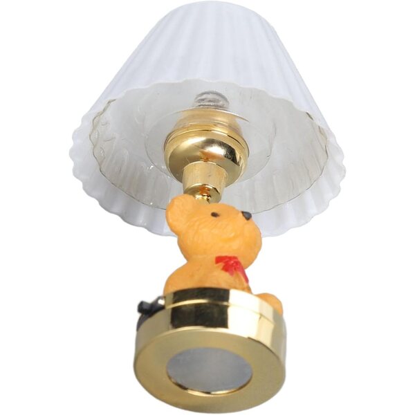 Bären-Tischlampe für 1:12 Puppenhaus mit LED und Batterie inklusive