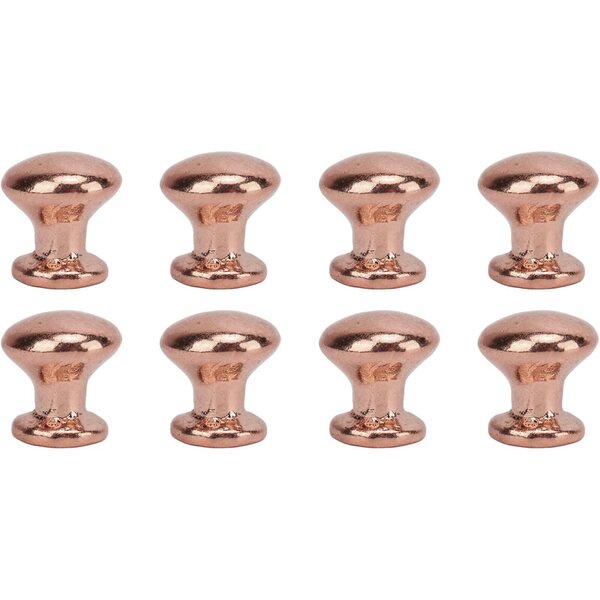 8 Manopole Miniature in Metallo per Casa delle Bambole Scala 1:12 Cuivre Rouge