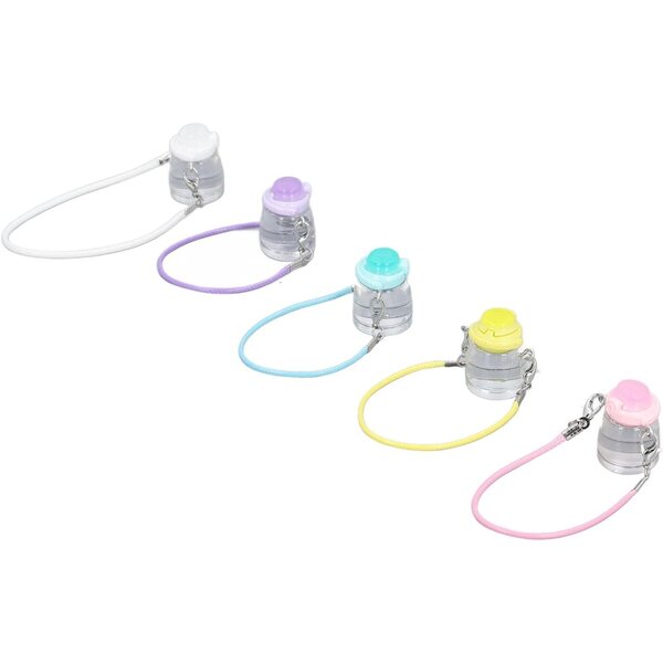Set mit 5 Mini-Wasserflaschen aus realistischem Kunstharz für Puppenhäuser