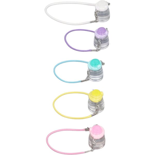 Set mit 5 Mini-Wasserflaschen aus realistischem Kunstharz für Puppenhäuser