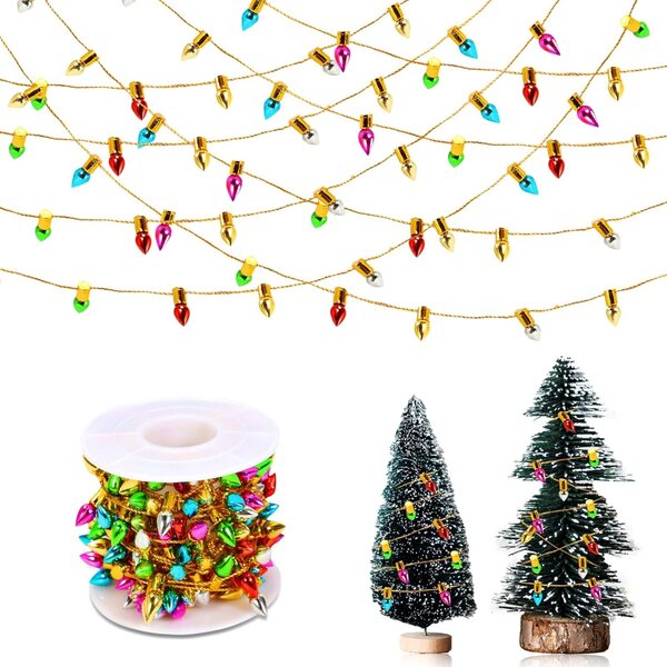 Mini Guirlande Lumineuse Casa delle Bambole 5m Accessorio Decorativo Finto Natale 1:12