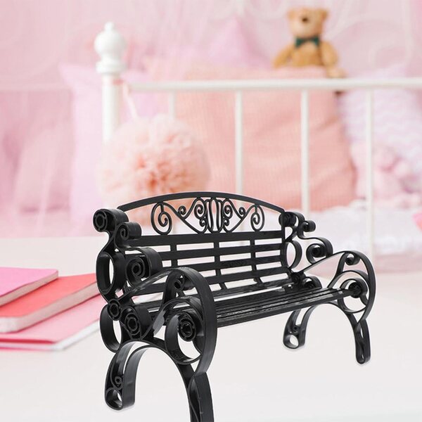 Beaupretty Mini-Banc 2 Stück Puppenhaus-Dekoration aus Kunststoff, realistisch
