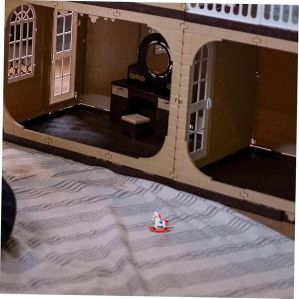 Mini Sedia a Dondolo per Casa delle Bambole - Accessorio Decorativo per Camerette Bambini
