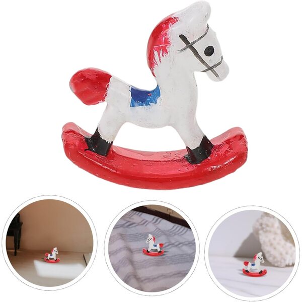 Mini Sedia a Dondolo per Casa delle Bambole - Accessorio Decorativo per Camerette Bambini