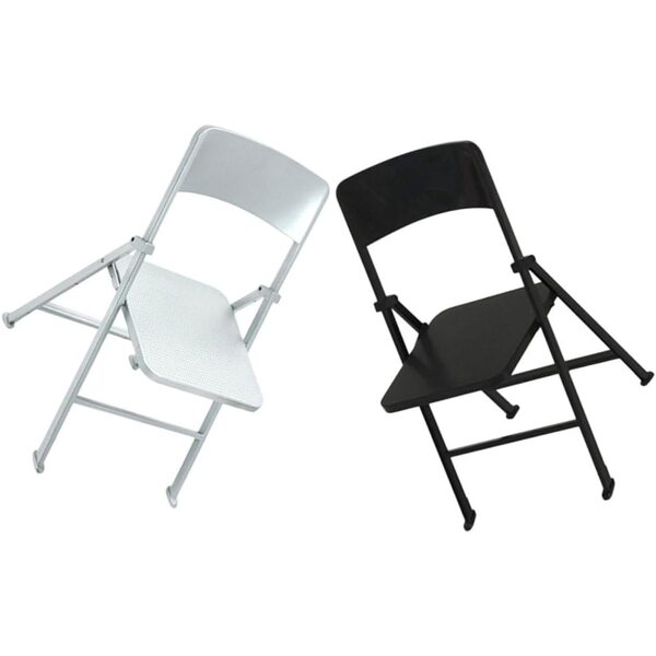 HEALLILY Set 2 Sedie Pieghevoli Miniature in PVC per Casa delle Bambole