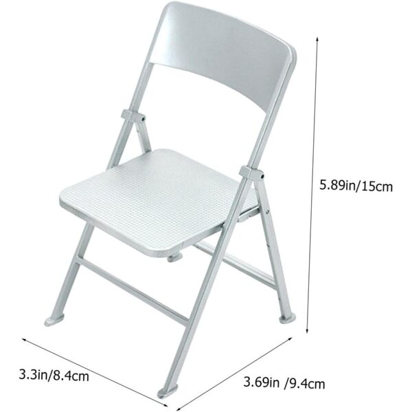 HEALLILY Set 2 Sedie Pieghevoli Miniature in PVC per Casa delle Bambole
