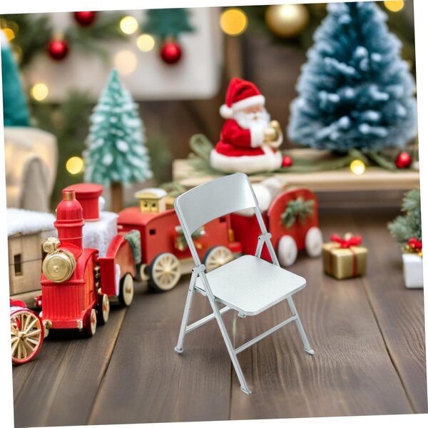HEALLILY Set 2 Sedie Pieghevoli Miniature in PVC per Casa delle Bambole