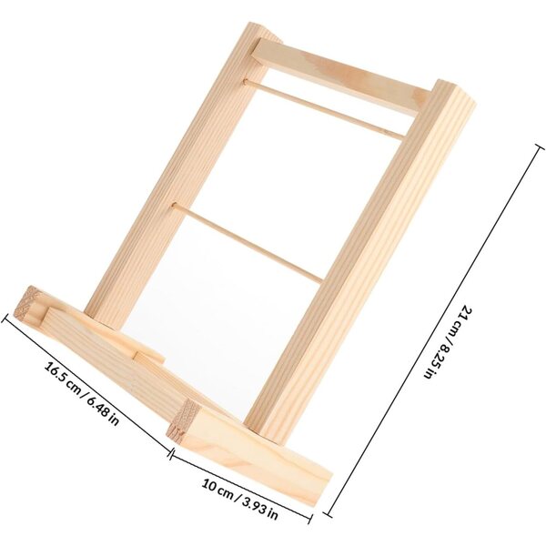 Alasum Scaffale Organizzatore in Legno per Abiti da Bambola, Mini Porta-bambole Doppio Strato
