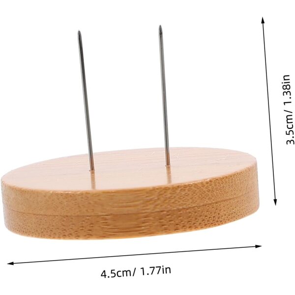 Set 4 supporti in legno beige per bambole all'uncinetto – espositore robusto e sicuro