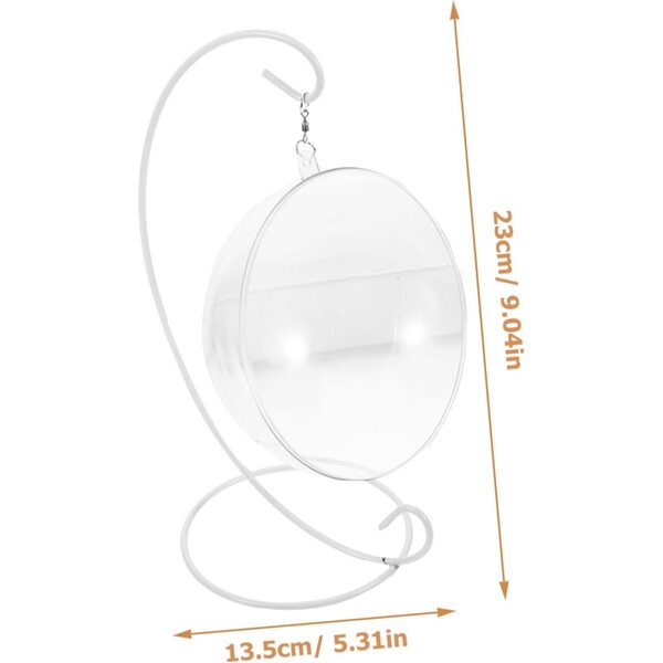 Chaise Suspendue Miniature 1:12 per Casa delle Bambole in Ferro e Plastica Elegante