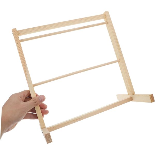 Mini porta abiti in legno per casa delle bambole, organizer versatile e design elegante