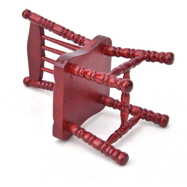 Miniatura Sedia in Legno 1:12 per Casa delle Bambole Accessorio Decorativo