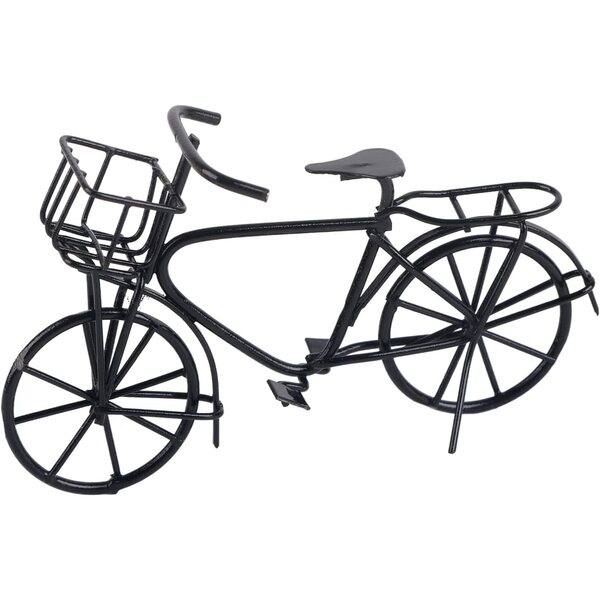 Vélo Miniature Métal 1/12 für Puppenhaus, dekoratives Accessoire mit beweglichen Teilen