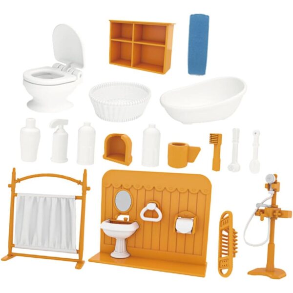 Set Mobili Bagno Miniatura VICASKY per Casa delle Bambole in Plastica Realistica