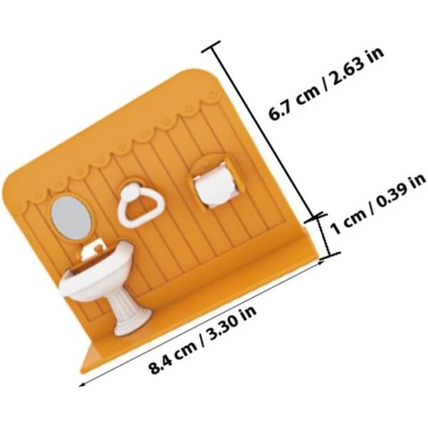 Set Mobili Bagno Miniatura VICASKY per Casa delle Bambole in Plastica Realistica