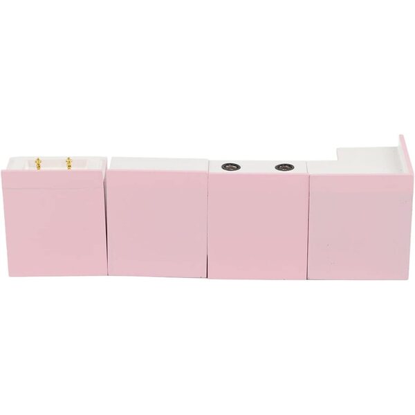 1:12 Miniatur-Küchenmöbelset aus rosa Holz für Puppenhaus – Mrisata