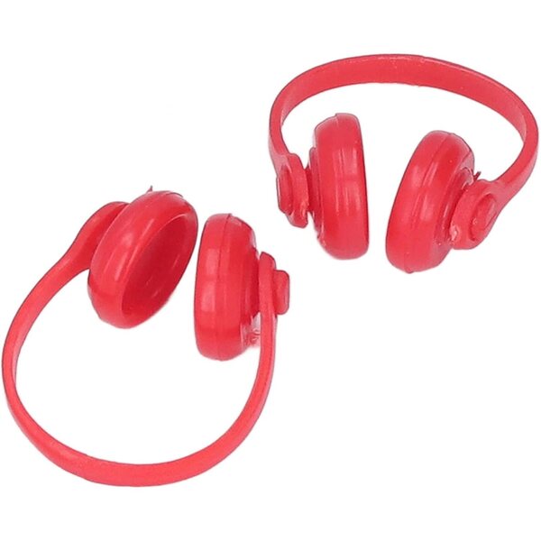 Casco Miniatura per Casa delle Bambole 1/12 Rosso, Realistico e Dettagliato