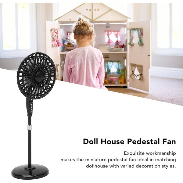 Puppenhaus-Miniaturventilator 1:12 im Retro-Design aus Legierung