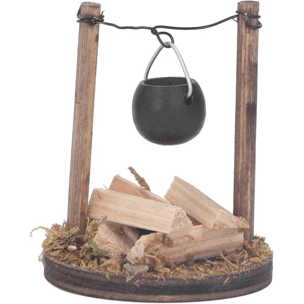 Miniatur-Holzkamin für Puppenhaus, DIY dekorativer Ofen