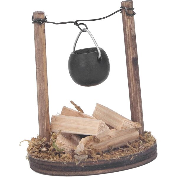 Miniatur-Holzkamin für Puppenhaus, DIY dekorativer Ofen