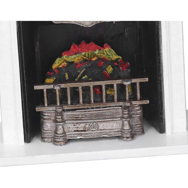 Cheminée Miniatur 1:12 für Puppenhaus, realistische Dekoration aus Birke und Kunststoff