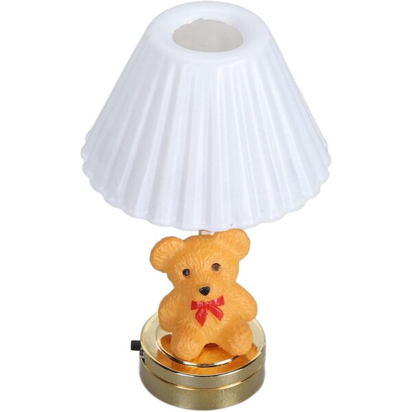 Bärenförmige LED-Lampe für 1:12 Puppenhaus, realistische Dekoration