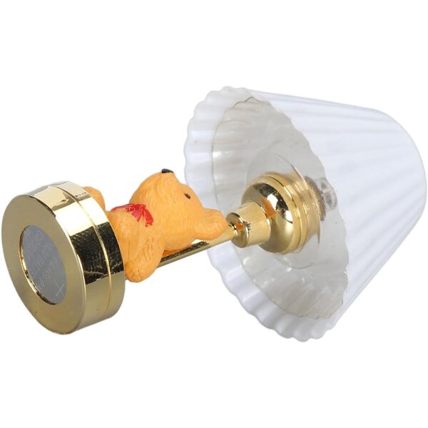 Bärenförmige LED-Lampe für 1:12 Puppenhaus, realistische Dekoration