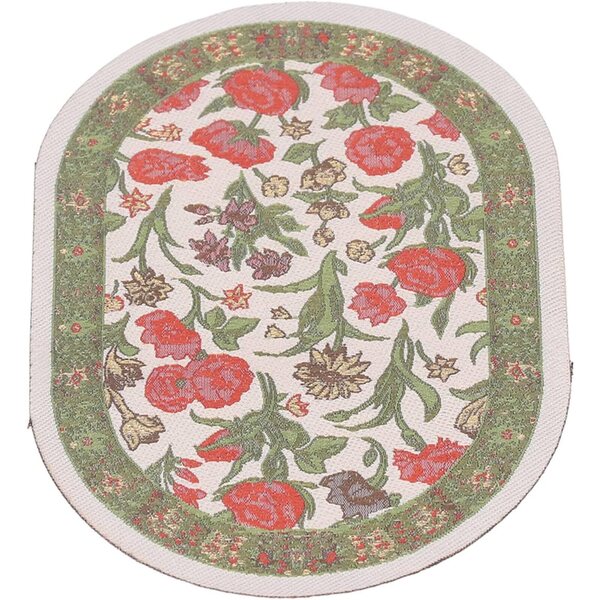 Srliya Mini-Vintage-Teppich, 1:12, ovaler Stoff für Puppenhaus, 15 cm