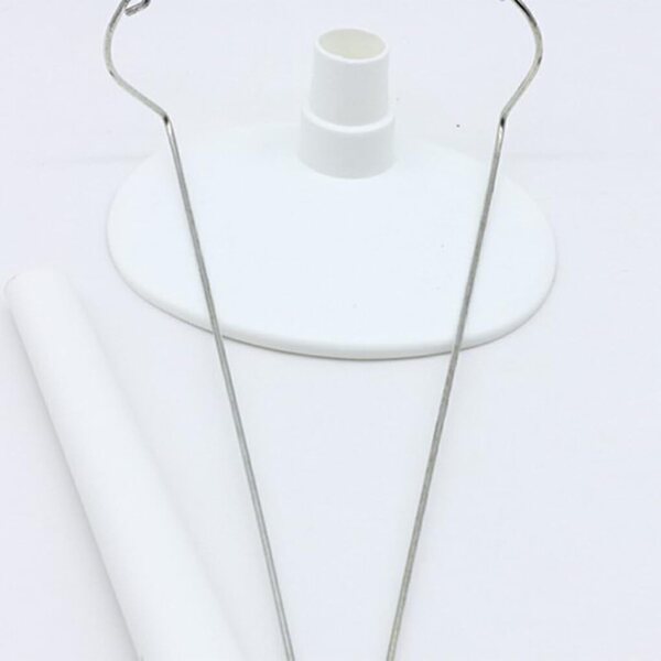 Support regolabile per bambole in plastica bianca, stabile, leggero, 22 cm