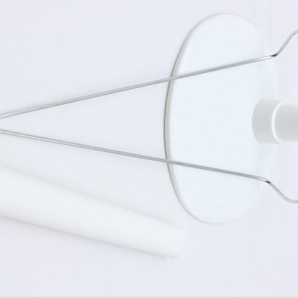 Support regolabile per bambole in plastica bianca, stabile, leggero, 22 cm